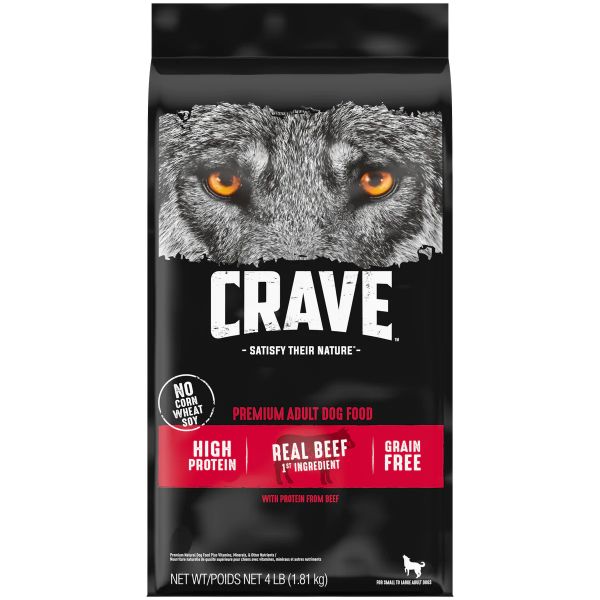 Crave High Protein Beef Adult Grain-Free Dog Food 