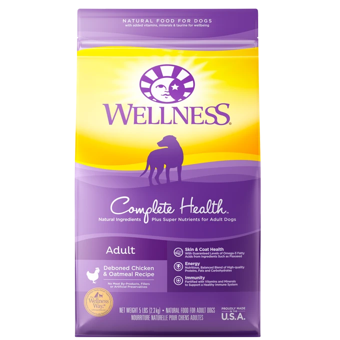 Wellness Complete Health Adult Deboned Chicken & Oatmeal Recipe Dry Dog Food 
